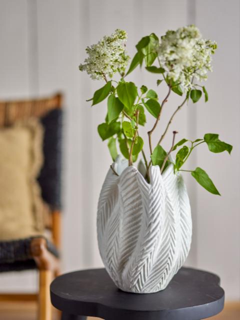 Besa Vase, White, Stoneware