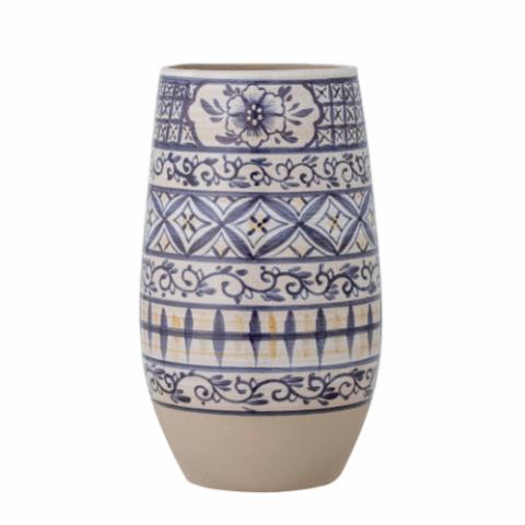 Nadya Vase, Blue, Stoneware