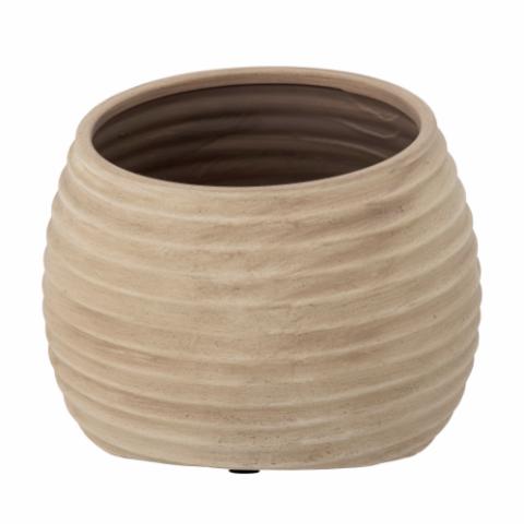 Cimmy Deco Flowerpot, Brown, Terracotta