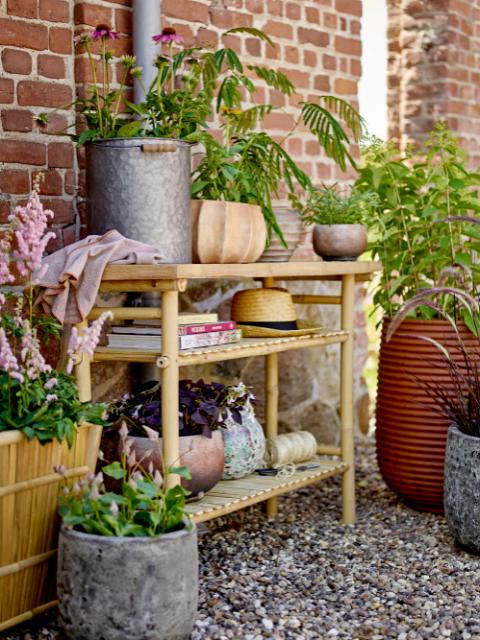 Conja Deco Flowerpot, Brown, Terracotta