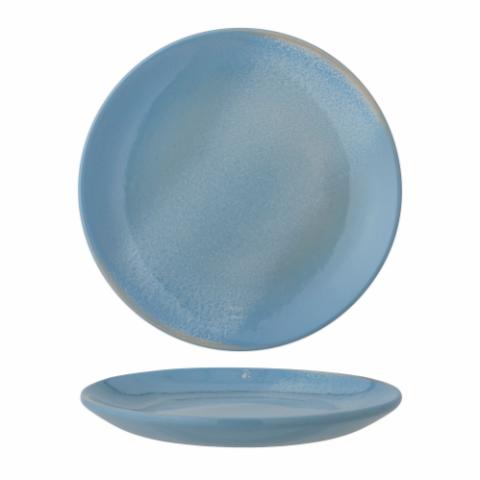 Safie Plate, Blue, Stoneware