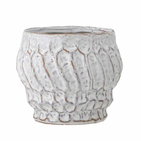 Cami Flowerpot, White, Stoneware
