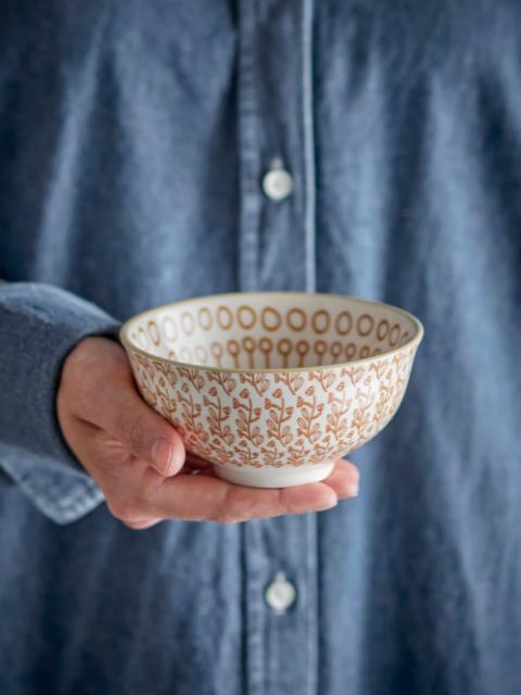 Maple Bowl, Orange, Stoneware