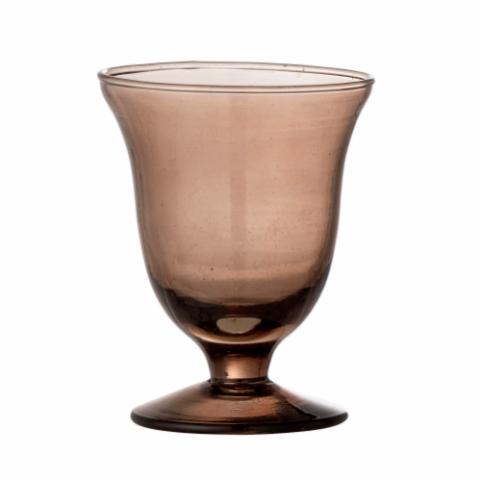 Florentine Weinglas, Braun, Recyceltes Glas