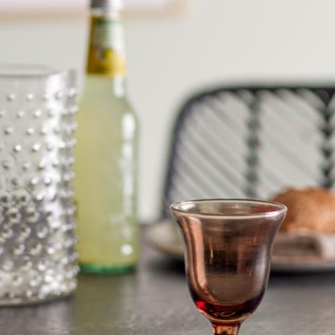 Florentine Verre à vin, Marron, Verre recyclé