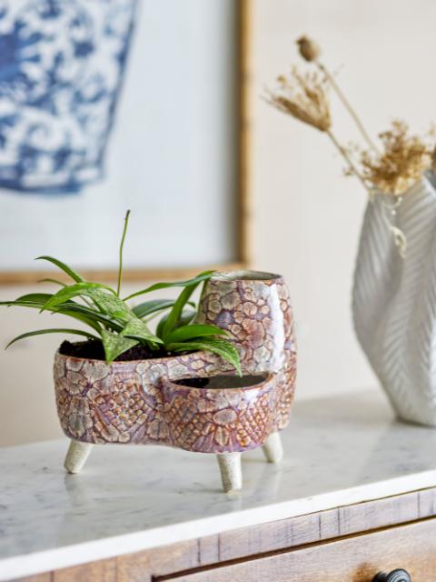 Shaya Flowerpot, Nature, Stoneware