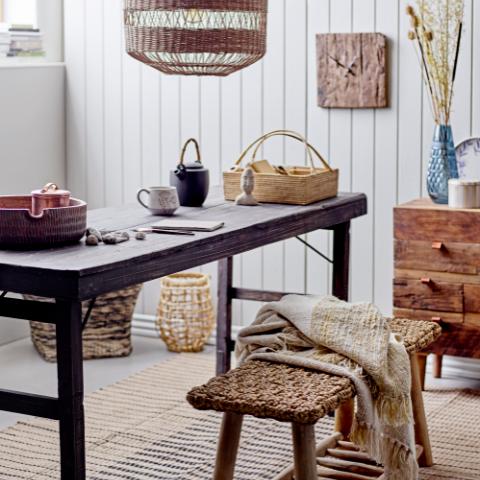 Sarai Horloge murale, Marron, Bois de récupération