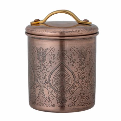 Saralin Jar w/Lid, Copper, Stainless Steel