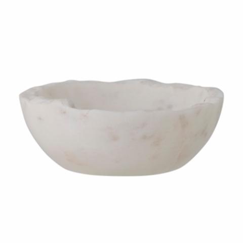 Malta Bowl, White, Marble
