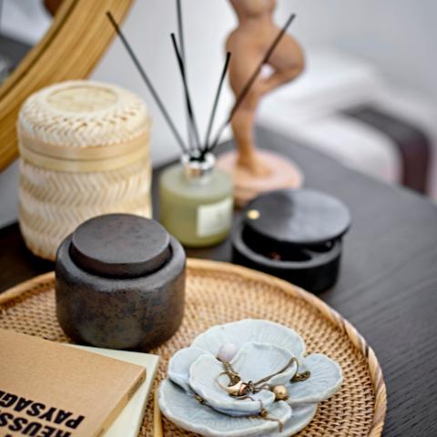 Manja Jar w/Lid, Black, Soapstone