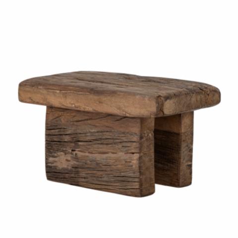Tamy Pedestal, Brown, Reclaimed Wood