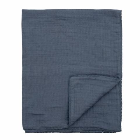 Muslin Blanket, Blue, Cotton OEKO-TEX®