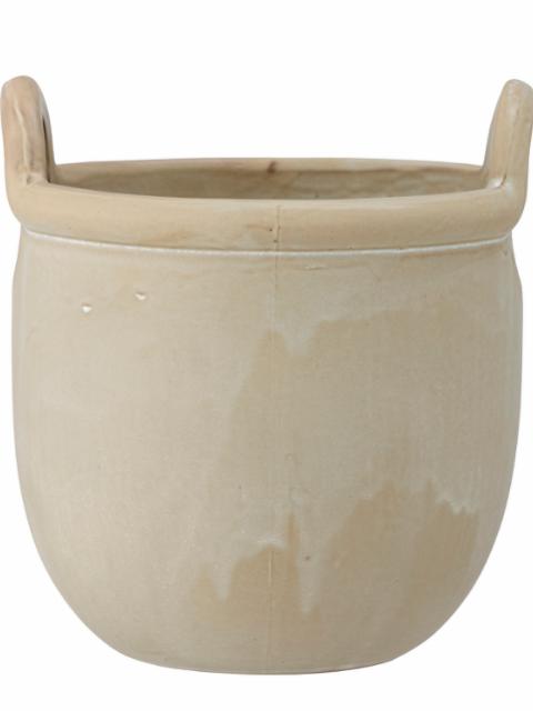 Janti Flowerpot, Grey, Stoneware