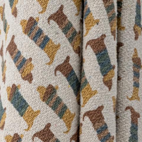 Charlie Decke, Bunt, Recycelte Baumwolle