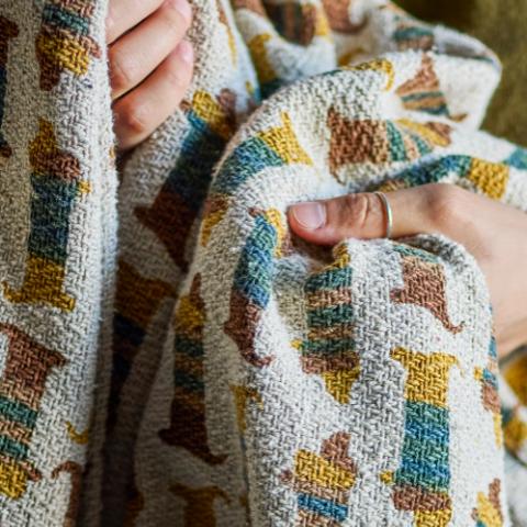 Charlie Throw, Multi, Recycled Cotton