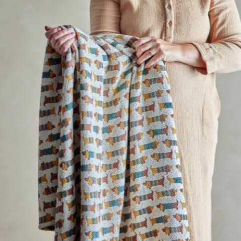 Charlie Throw, Multi, Recycled Cotton