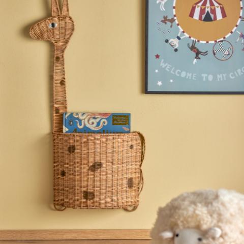 Philine Panier mural, Nature, Rotin