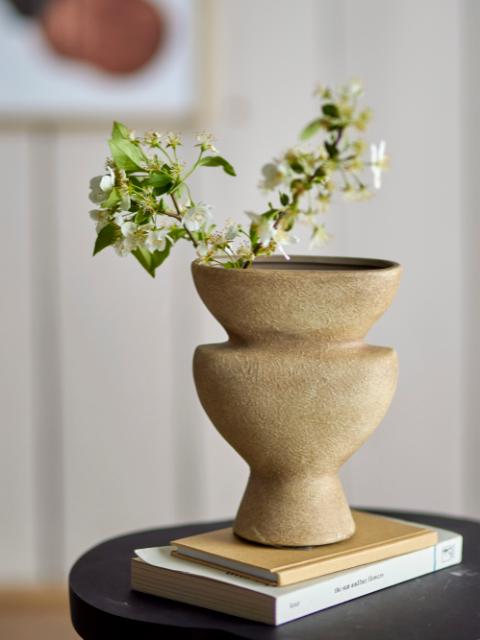 Cristel Deco Vase, Nature, Terracotta