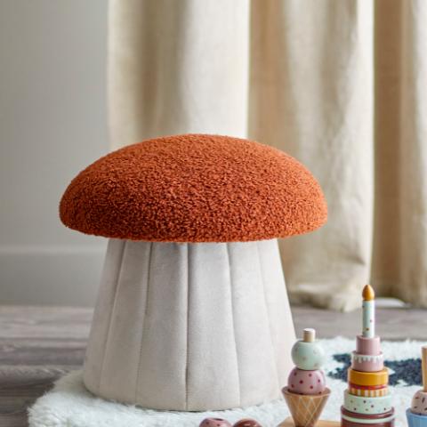 Bertil Pouf, Rouge, Polyester