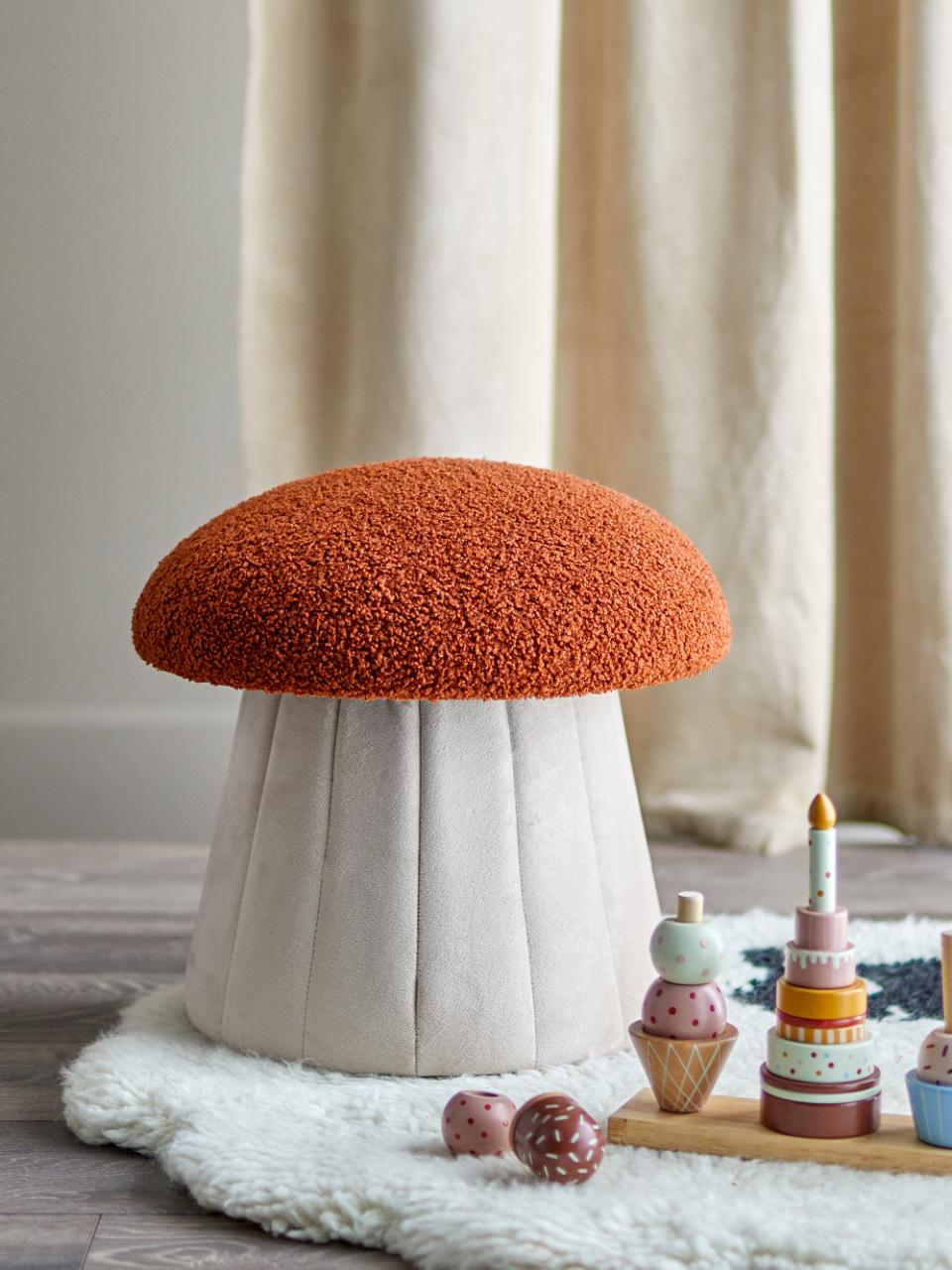 Bertil Pouf, Rot, Polyester