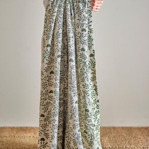 Maribelle Throw, Green, Recycled Cotton