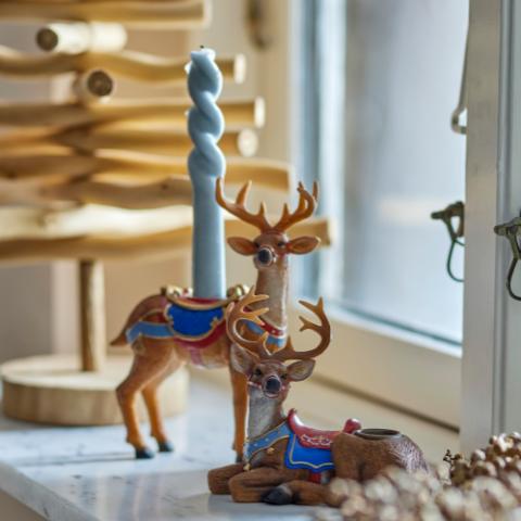 Glory Candle Holder, Brown, Polyresin