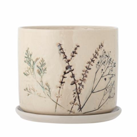 Bea Flowerpot, Nature, Stoneware