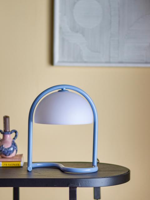 Favour Table lamp, Blue, Acrylic