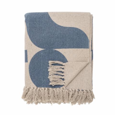 Agno Throw, Blue, Recycled Cotton