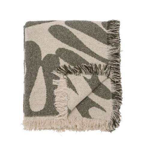 Alk Throw, Green, Recycled Cotton