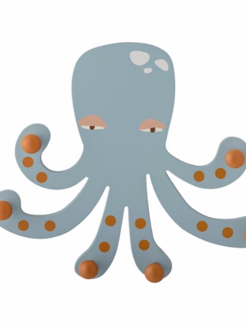 Oswall Porte-manteaux, Bleu, MDF