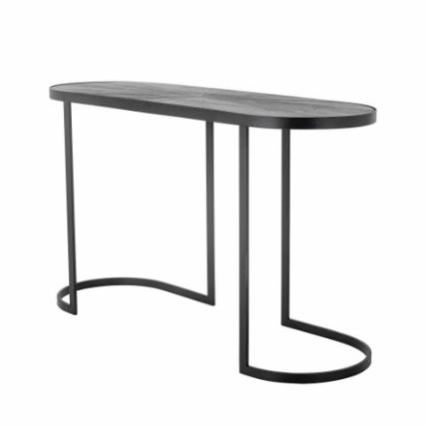 Carter Table console, Noir, Bois de sapin