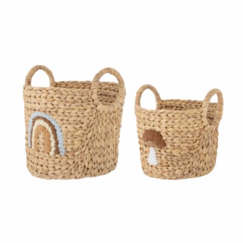 Agnes Basket, Multi, Water Hyacinth