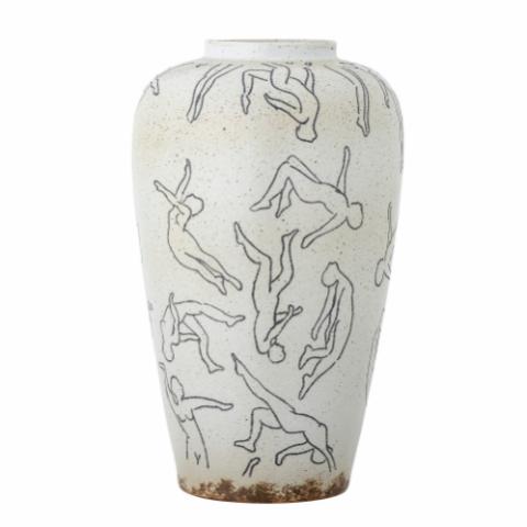 Adah Vase, Nature, Stoneware