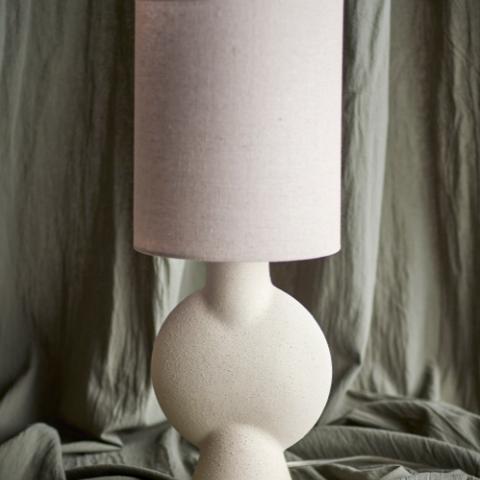 Sergio Table lamp, Nature, Stoneware