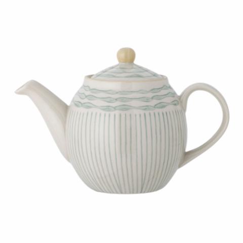 Maple Teapot, Blue, Stoneware