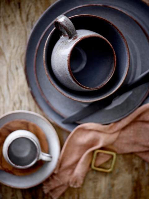 Sandrine Mug, Grey, Stoneware