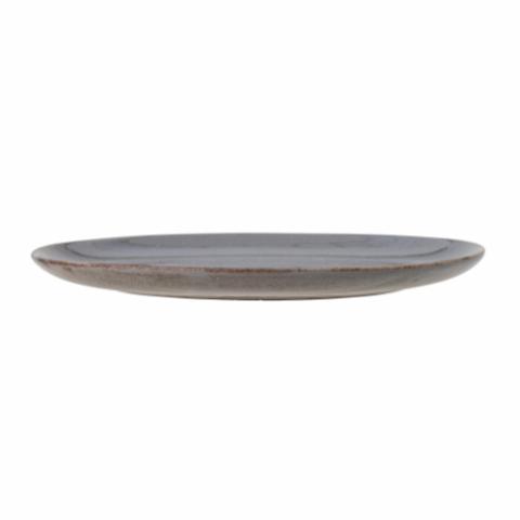 Sandrine Tallerken, Grå, Stentøj