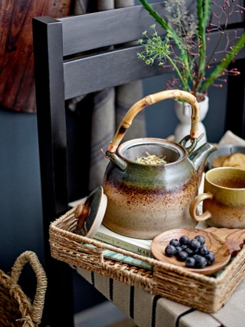 Aura Teapot w/Teastrainer, Verte, Porcelaine