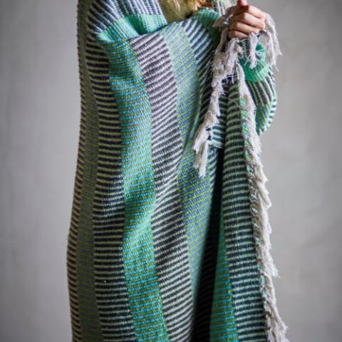 Isnel Throw, Multi, Recycled Cotton