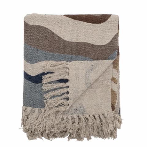 Stephania Throw, Brown, Recycled Cotton