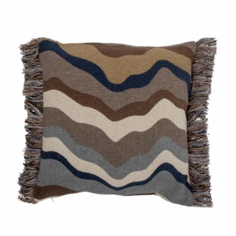 Fatema Cushion, Brown, Recycled Cotton