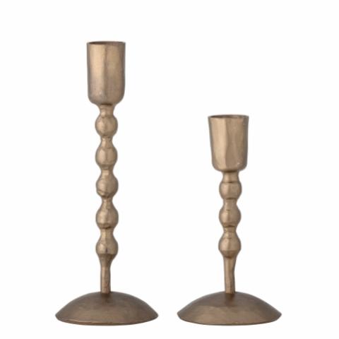 Kimmie Candle Holder, Brass, Metal