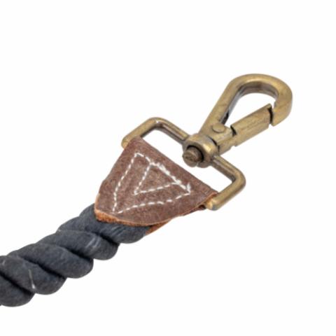 Ceylan Laisse pour chien, Noir, Coton