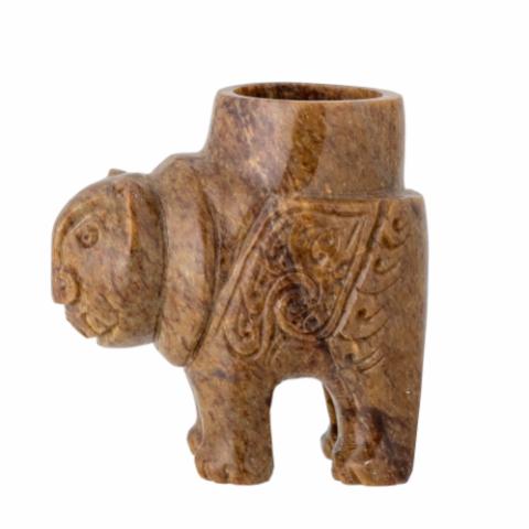 Novia Fyrfadsstage, Brun, Fedtsten