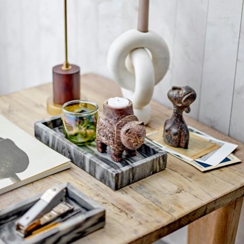 Novia Photophore, Marron, Pierre ollaire