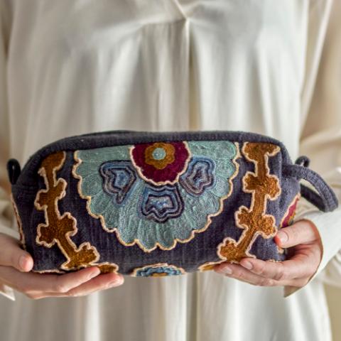 Barletta Cosmetic Bag, Multi, Cotton