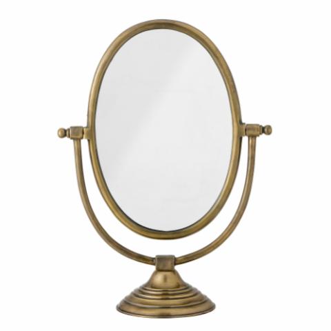 Liba Mirror w/Shelf, Gold, Aluminum