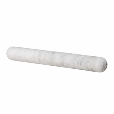 Maica Rolling Pin, White, Marble