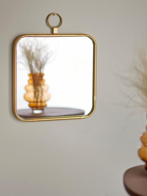 Panill Wall Mirror, Gold, Metal